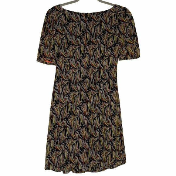 Moulinette Soeurs A-Line Casual Feather Print Dres - Picture 3 of 6